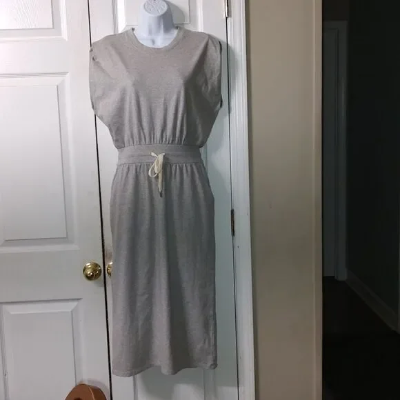 CALIA by Carrie Underwood | Dresses | Caliawomens Extended Shoulder Midi  Dress Gray Sz S Nwt | Poshmark